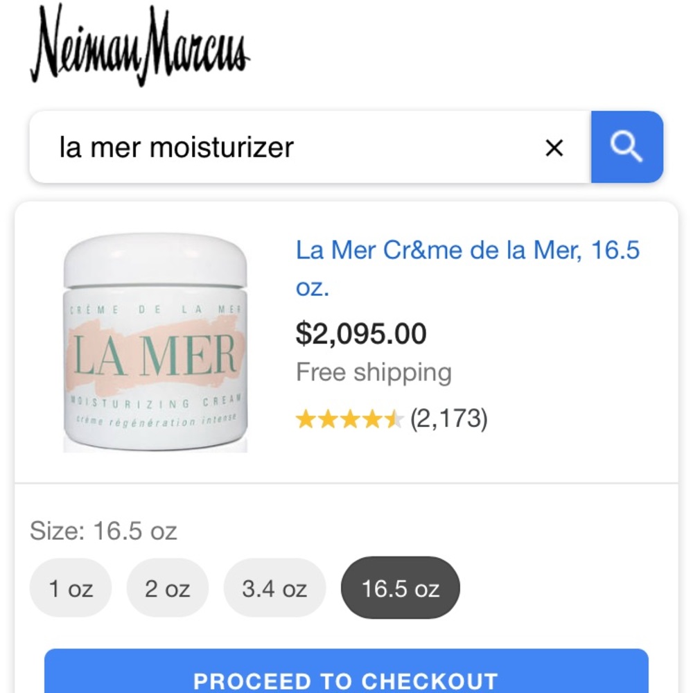 Luxury moisturizer by La Mer